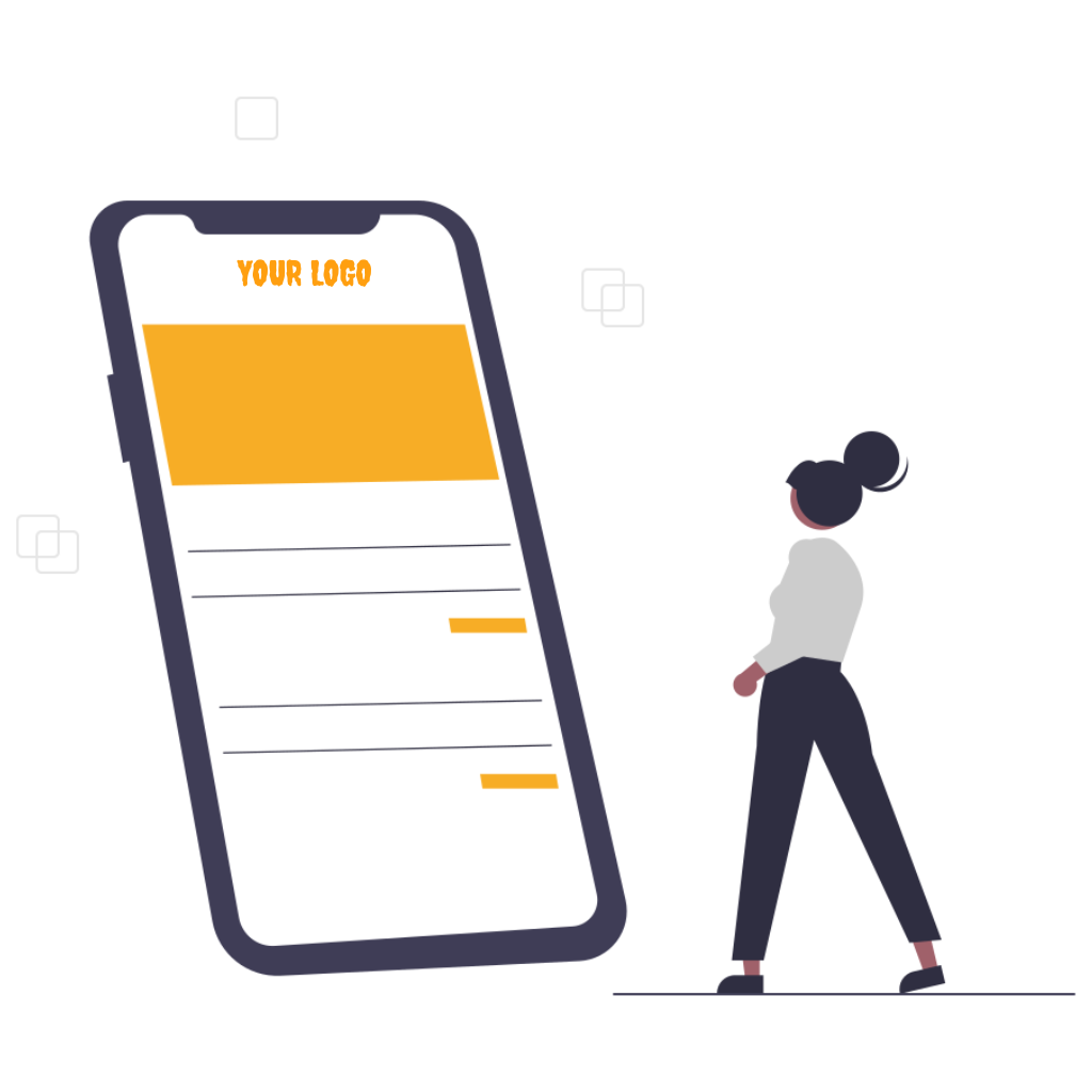 Your logo on phone