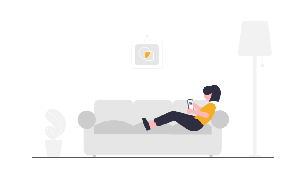 Relaxing at home