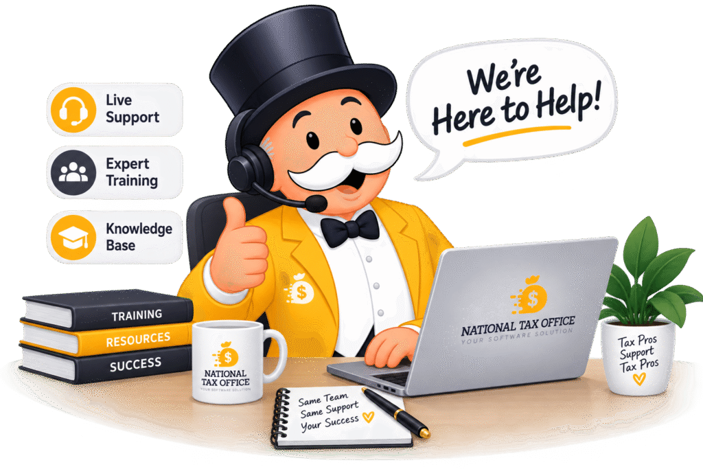 Tax Support Mascot at Your Service